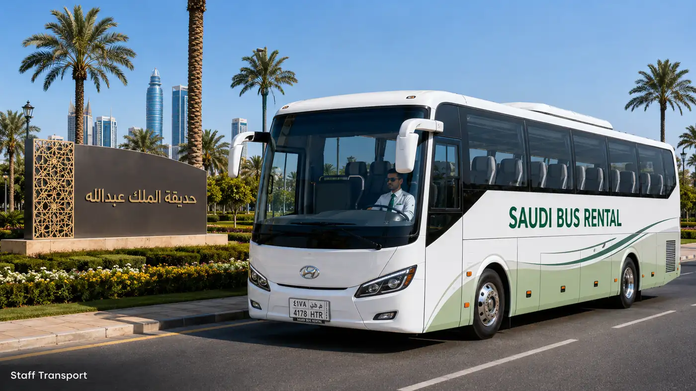 Staff transport buses for companies in Saudi Arabia