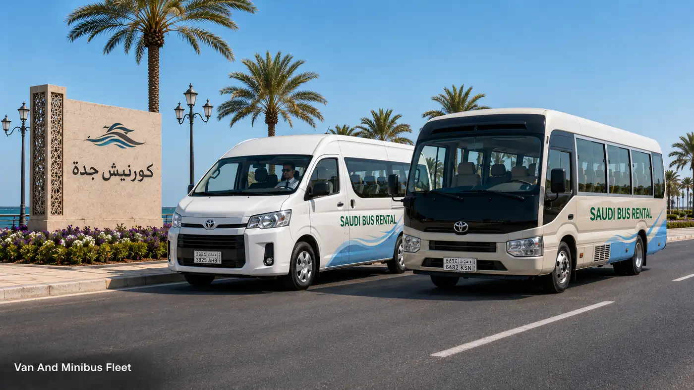 Van and minibus rental fleet in Saudi Arabia